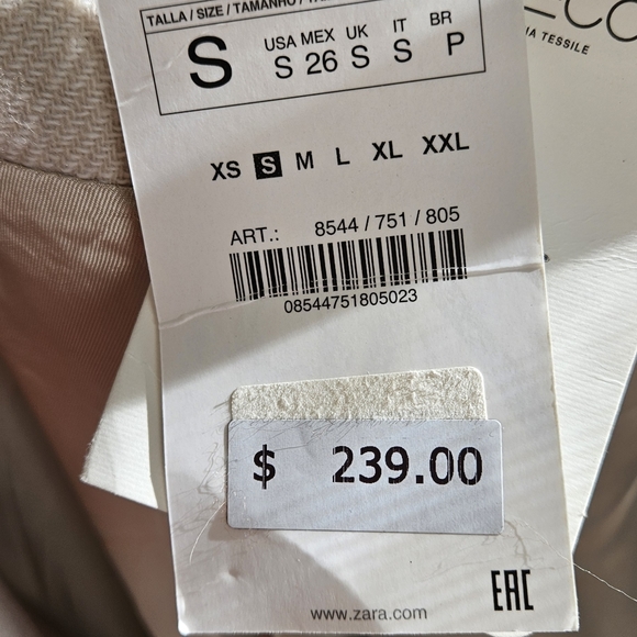 ZARA MANTECO ITALIAN FABRIC. - Picture 4 of 17